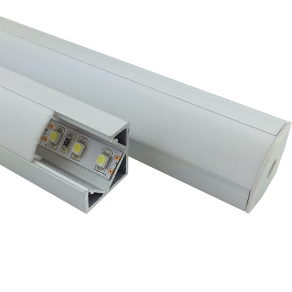 LED Corner Channel Aluminum Profile For 12mm LED Lighting Strips